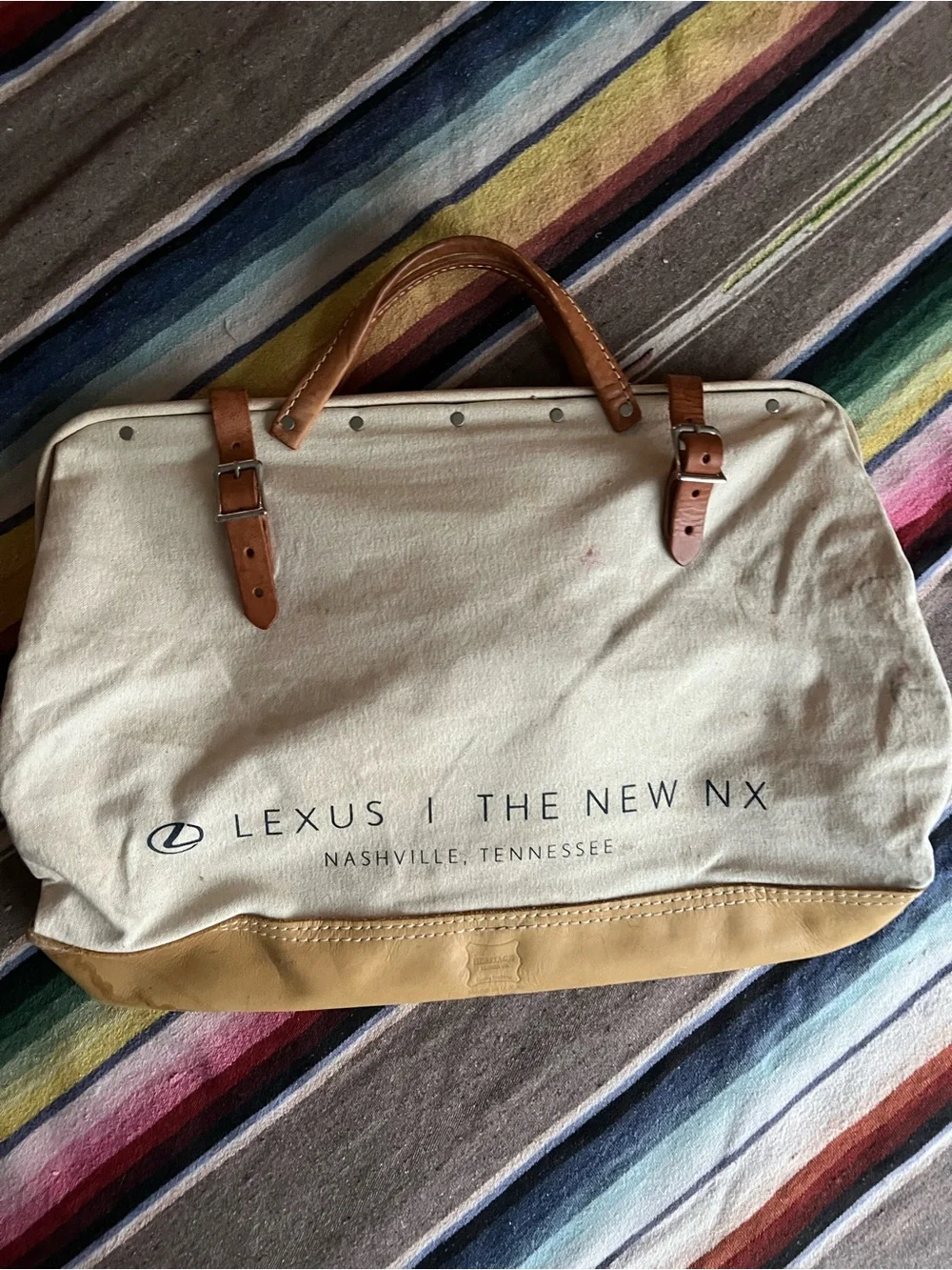 This large travel bag is a limited edition Lexus I The New NX a